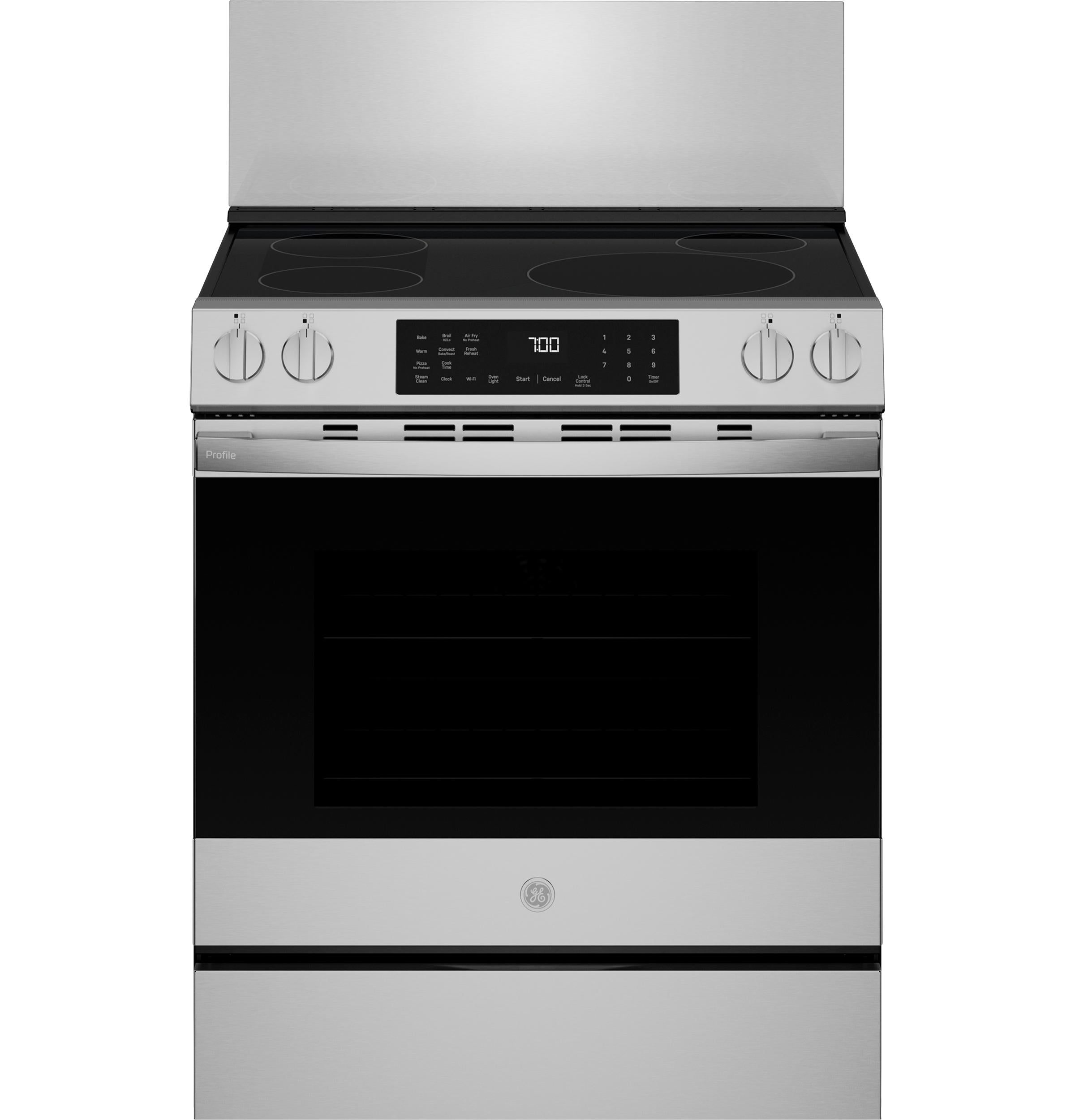 GE Profile 30" Range Stainless Steel Backsplash