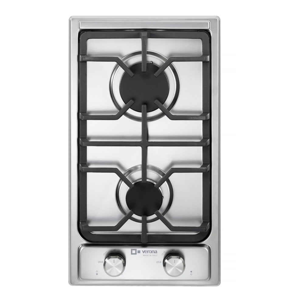 Verona Verona 12" Designer Gas Cooktop with 2 Sealed Burners in Stainless Steel