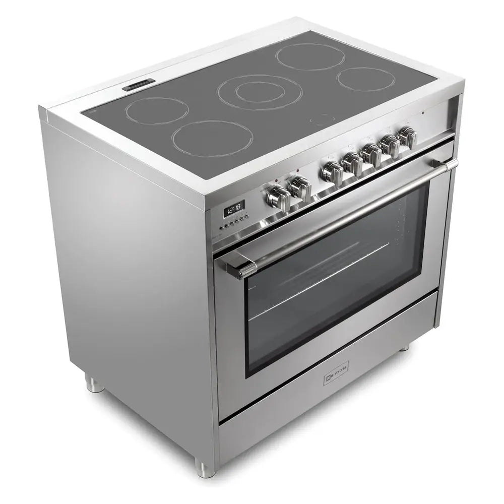 Verona Verona Prima 36" Electric Range with 5 Radiant Burners in Stainless Steel