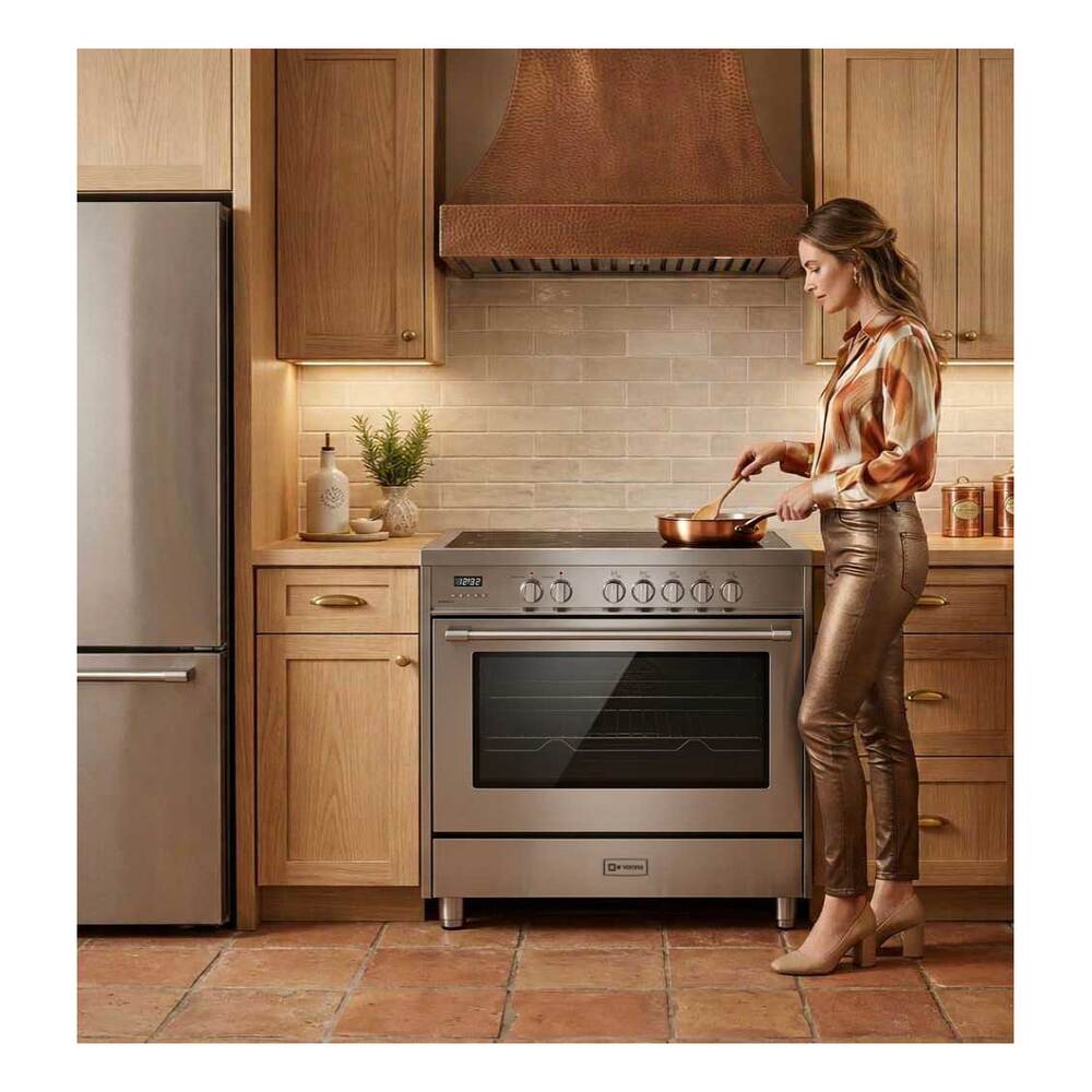 Verona Verona Prima 36" Electric Range with 5 Radiant Burners in Stainless Steel