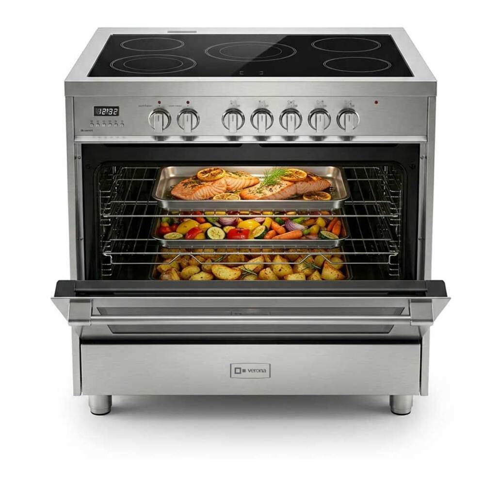 Verona Verona Prima 36" Electric Range with 5 Radiant Burners in Stainless Steel