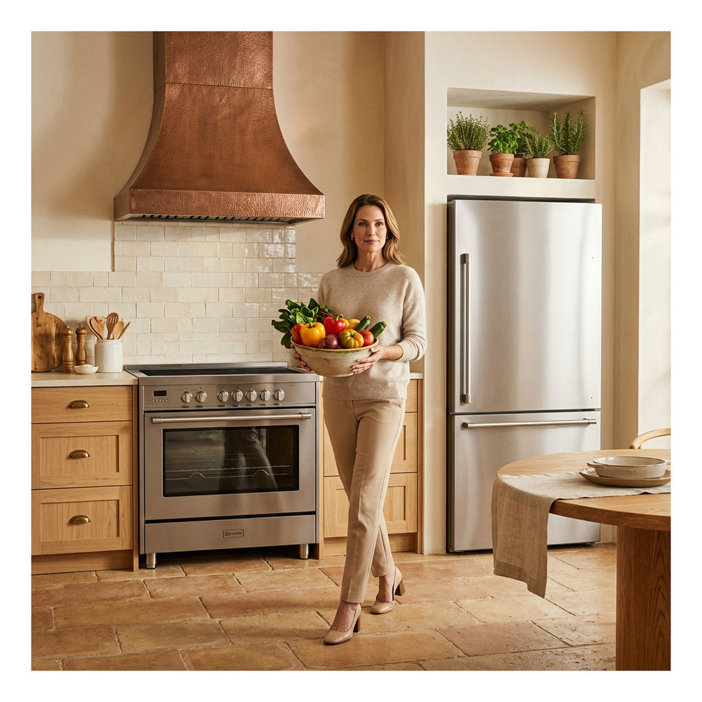 Verona Verona Prima 36" Electric Range with 5 Radiant Burners in Stainless Steel