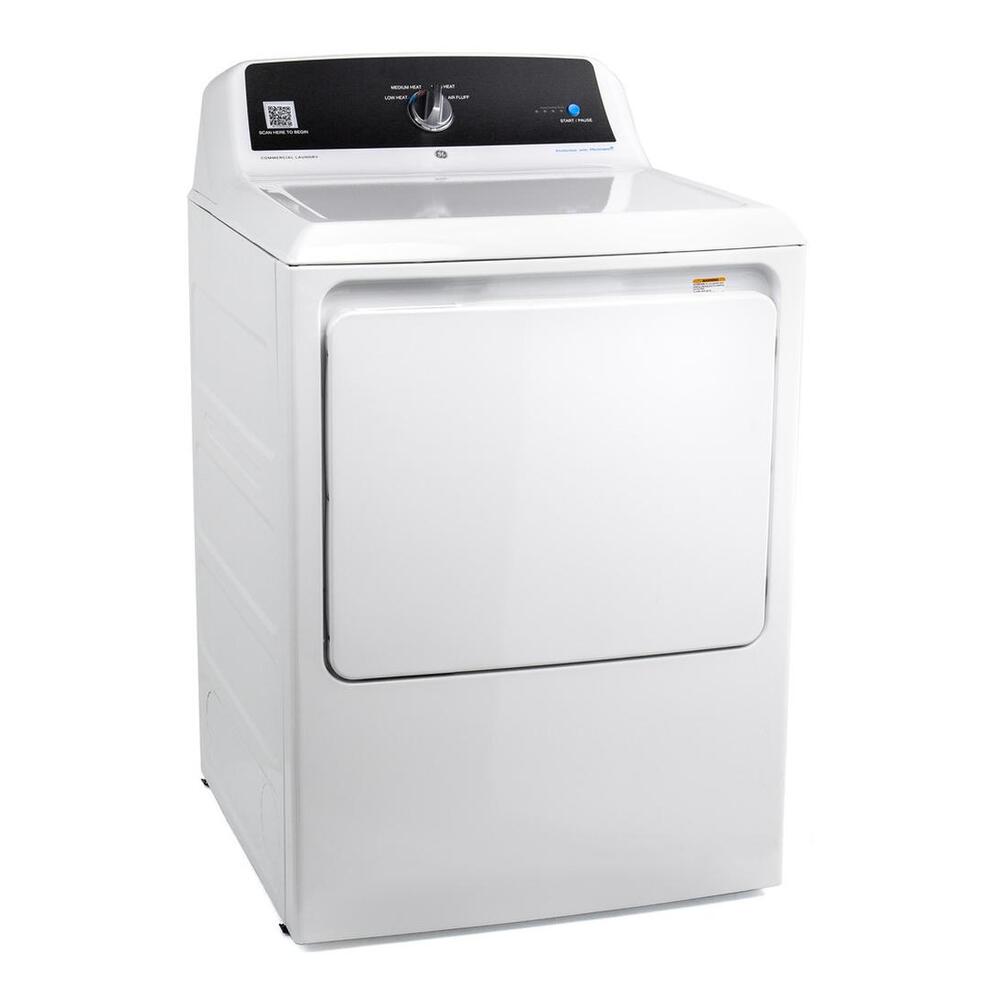 GE GE® 7.4 cu. ft. Capacity aluminized alloy drum Commercial Gas Dryer with Sensor 