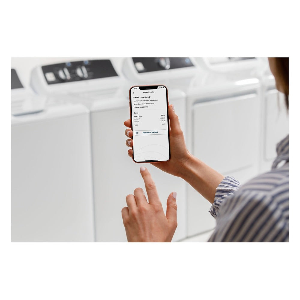 GE GE® 7.4 cu. ft. Capacity aluminized alloy drum Commercial Gas Dryer with Sensor 