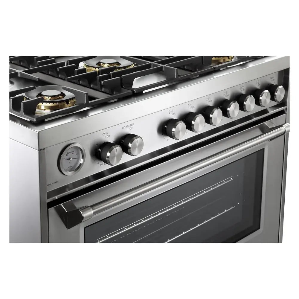 Verona Verona Ultima 36" Dual Fuel Range with 5 Sealed Burners in Stainless Steel