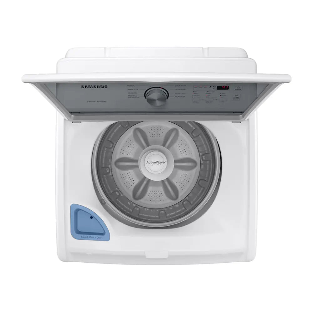 Samsung 4.4 cu. ft. Top Load Washer with ActiveWave™ Agitator and Soft-Close Lid in Whit