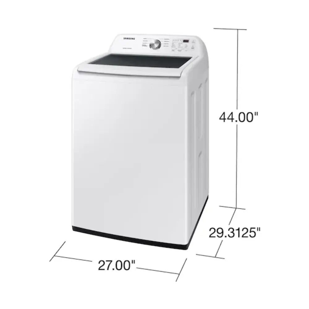 Samsung 4.4 cu. ft. Top Load Washer with ActiveWave™ Agitator and Soft-Close Lid in Whit