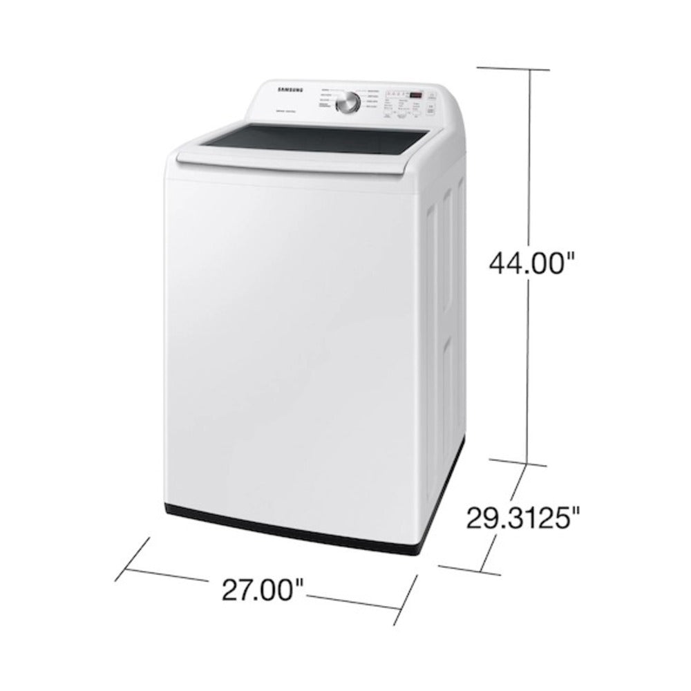 Samsung 4.4 cu. ft. Top Load Washer with ActiveWave™ Agitator and Soft-Close Lid in Whit