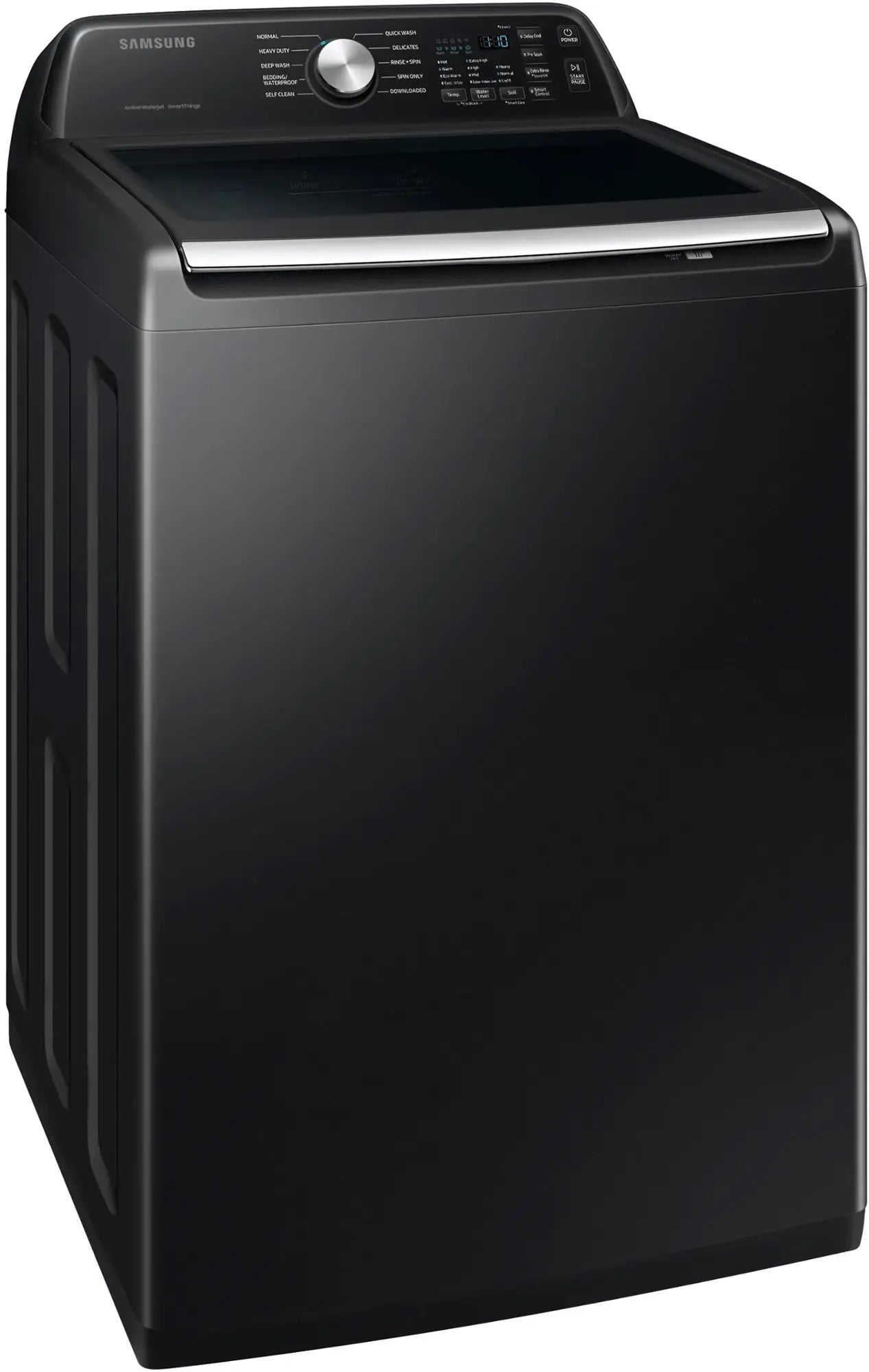 Samsung 4.7 cu. ft. Large Capacity Smart Top Load Washer with Active WaterJet in Brushed