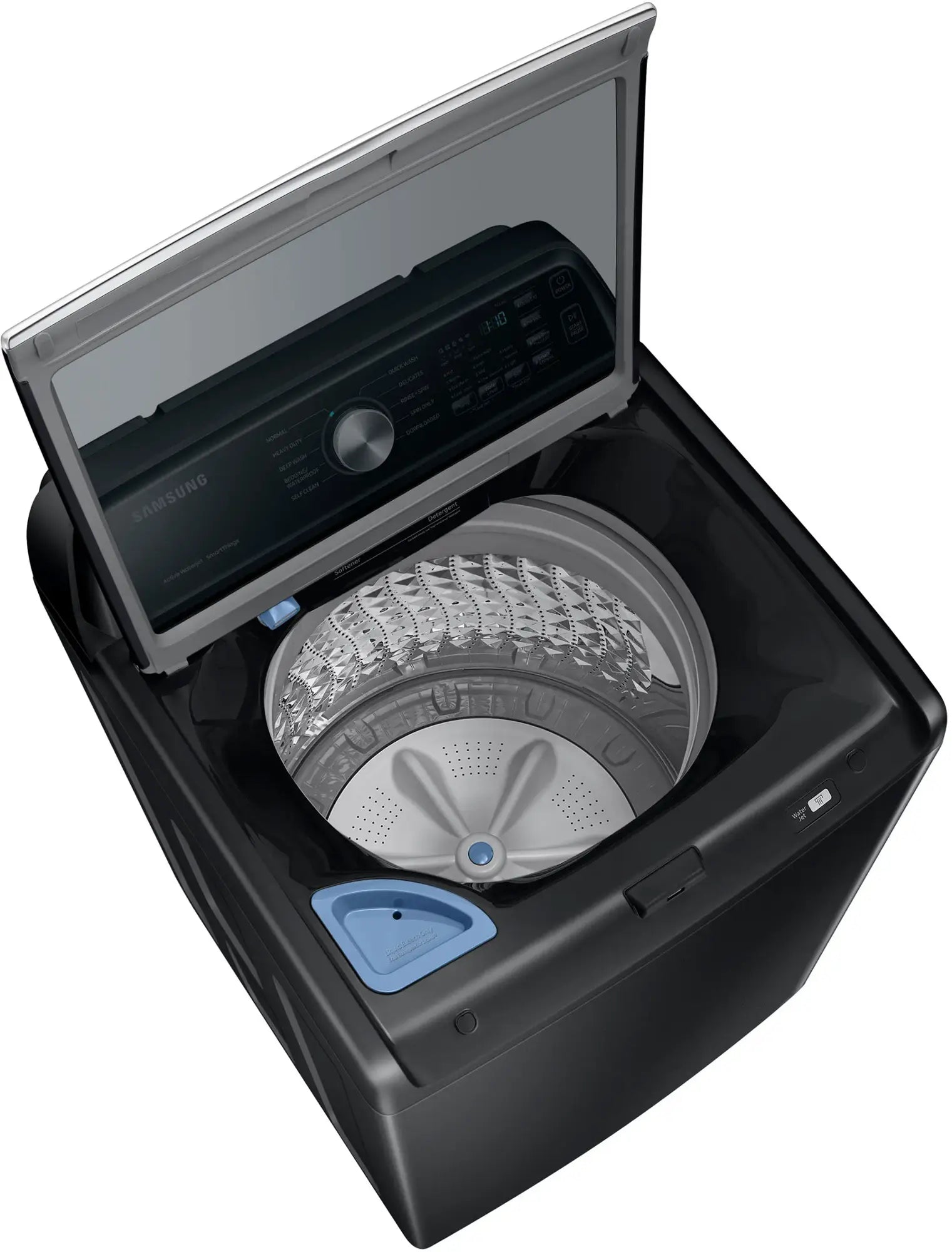 Samsung 4.7 cu. ft. Large Capacity Smart Top Load Washer with Active WaterJet in Brushed