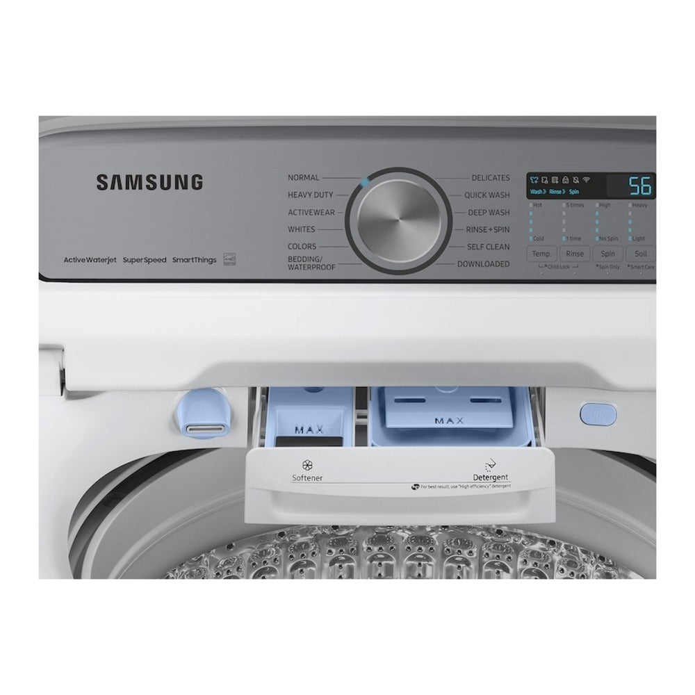 Samsung 5.1 cu. ft. Large Capacity Smart Top Load Washer with ActiveWave™ Agitator and S