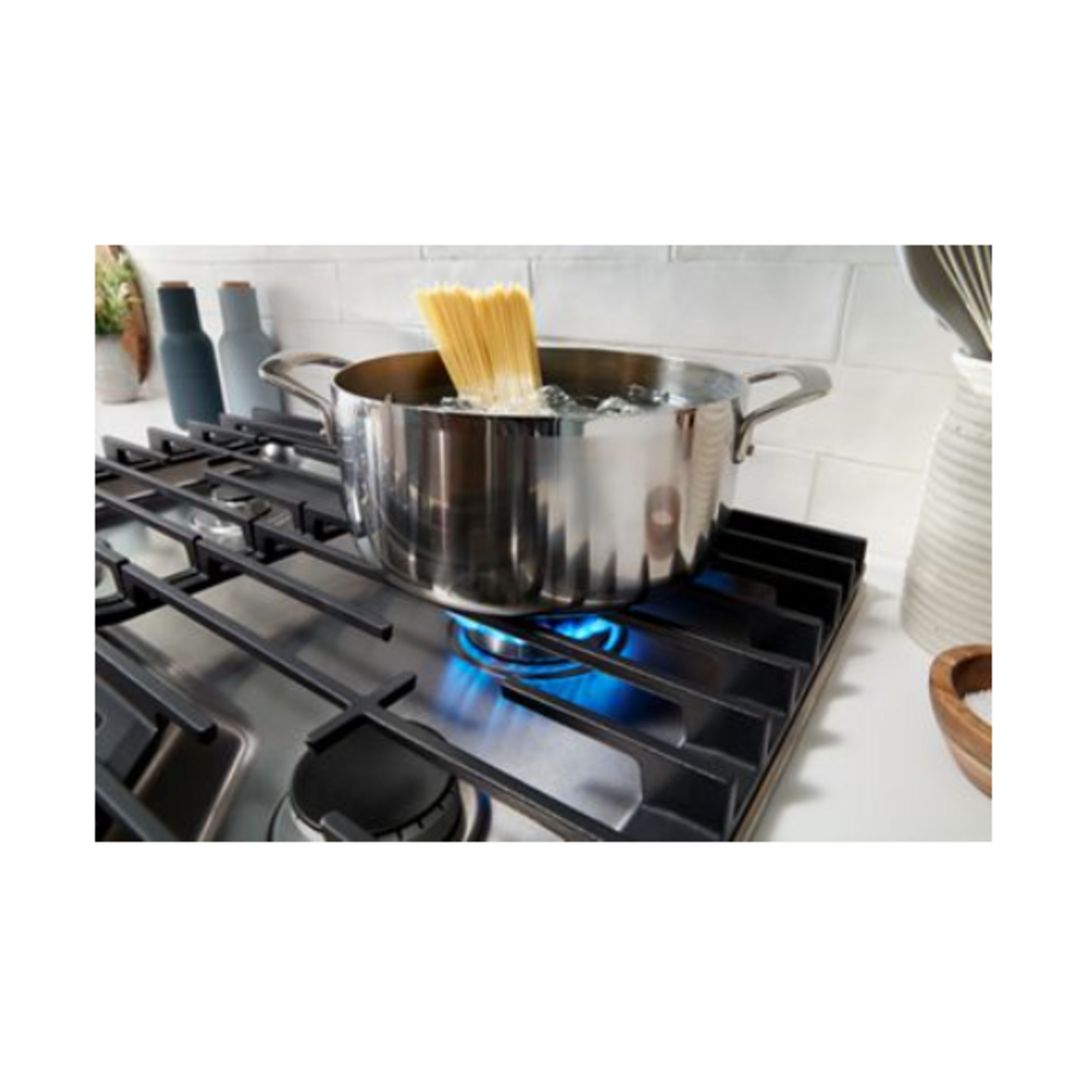 Whirlpool 30-inch Gas Cooktop with EZ-2-Lift™ Hinged Cast-Iron Grates