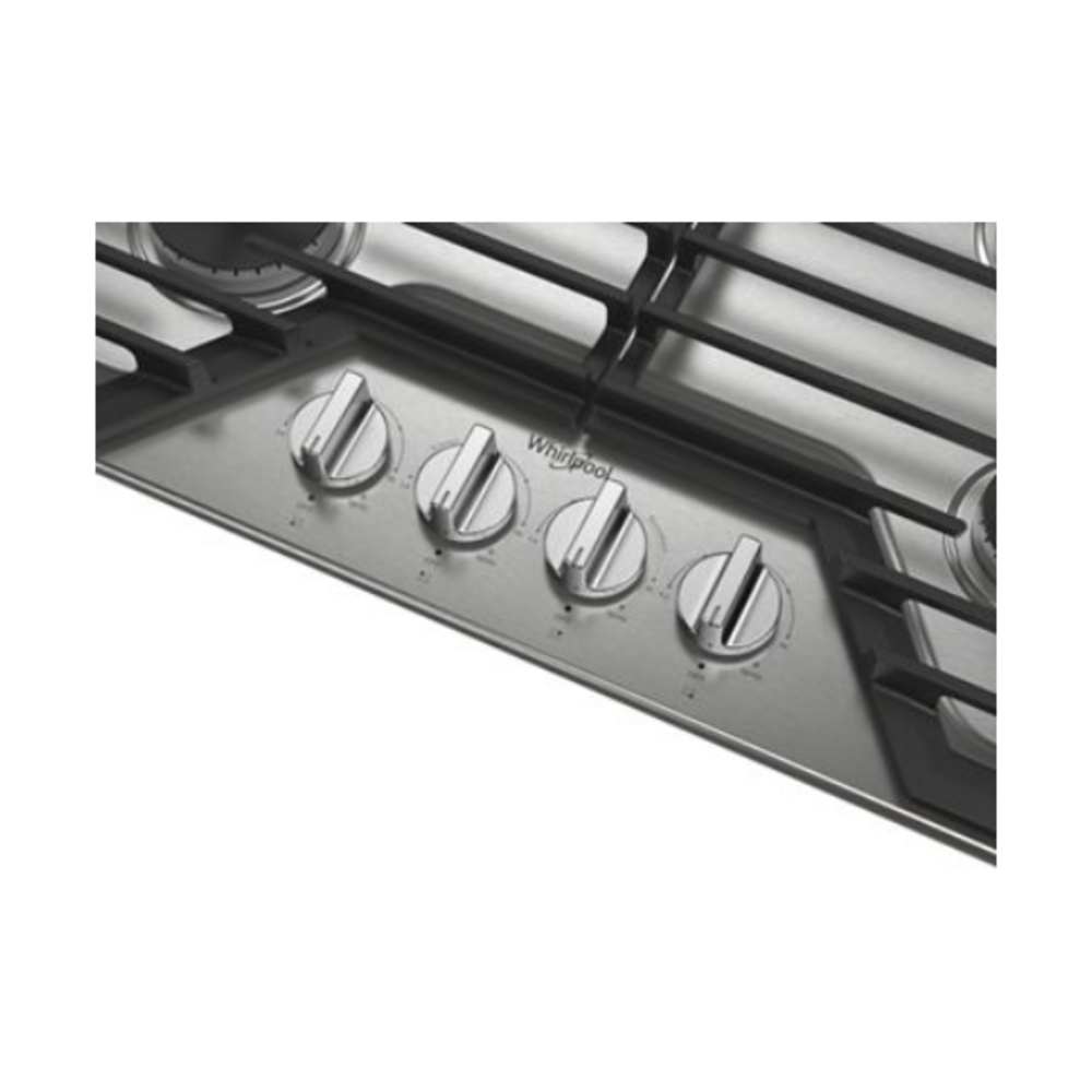 Whirlpool 30-inch Gas Cooktop with EZ-2-Lift™ Hinged Cast-Iron Grates