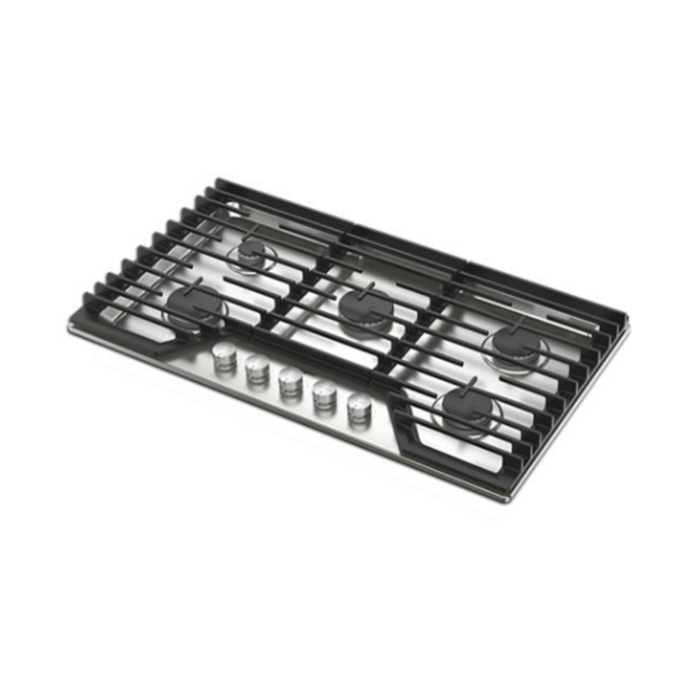 Whirlpool 36-inch Gas Cooktop with 5 Burners and EZ-2-Lift™ Hinged Cast-Iron Grates
