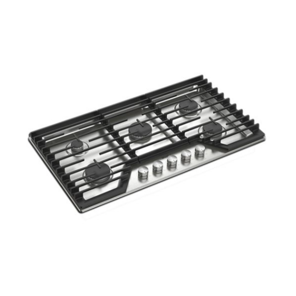 Whirlpool 36-inch Gas Cooktop with 5 Burners and EZ-2-Lift™ Hinged Cast-Iron Grates