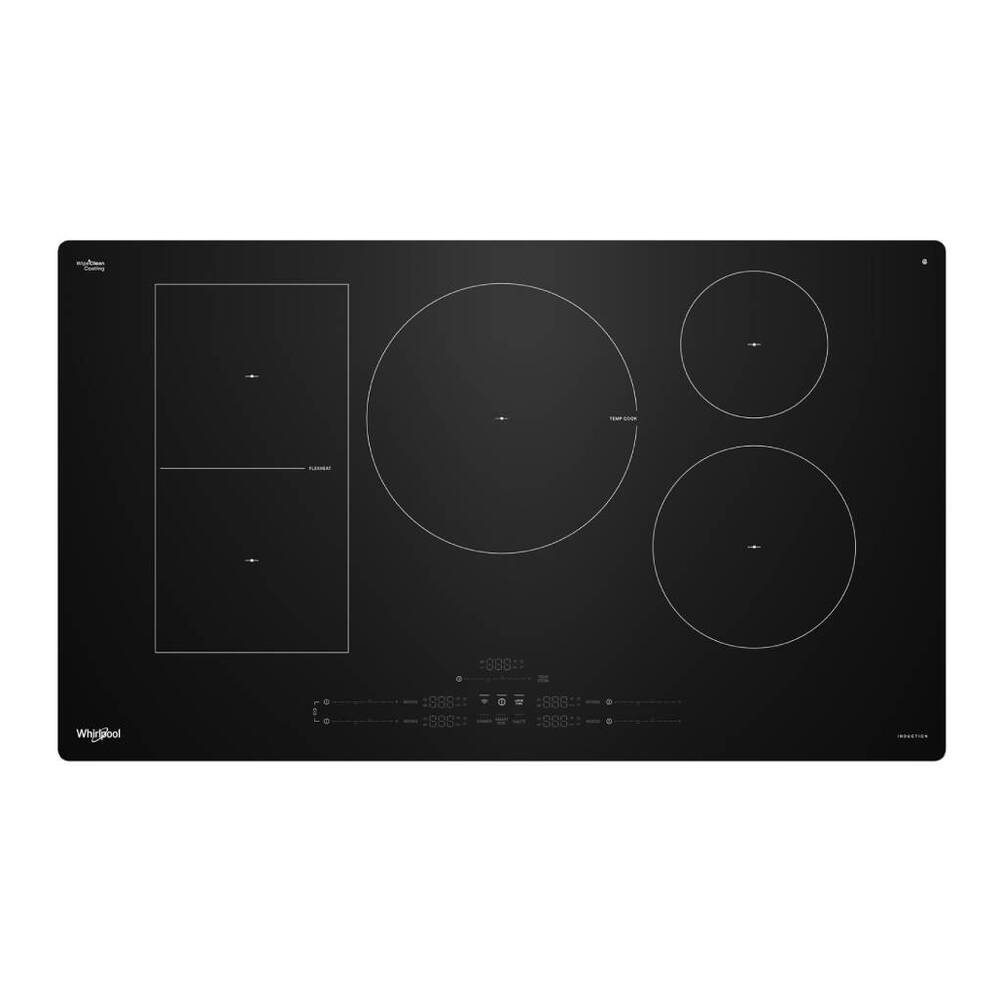 Whirlpool 36" Intelligent Induction Cooktop with Temp Cook™ Technology and WipeClean™ Coat