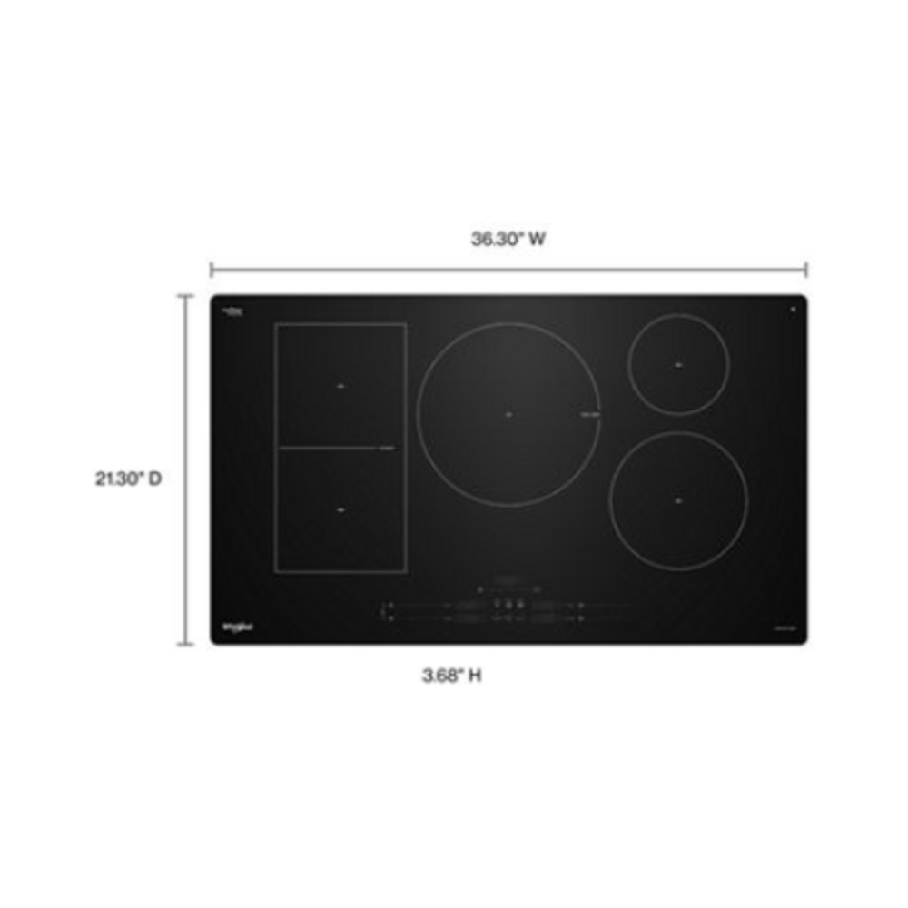 Whirlpool 36" Intelligent Induction Cooktop with Temp Cook™ Technology and WipeClean™ Coat