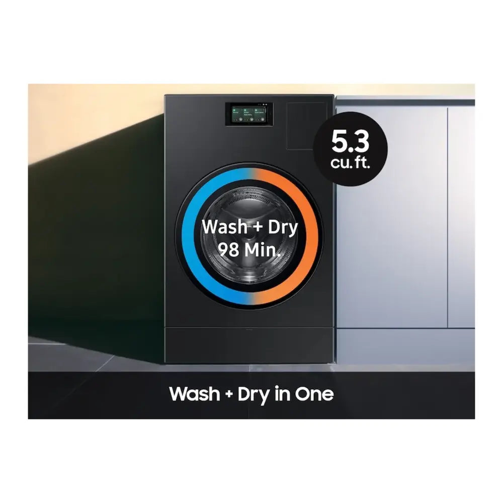 Samsung Bespoke AI All-in-One Ventless Combo AI Home 7" LCD Display  AI OptiWash™ and Dr