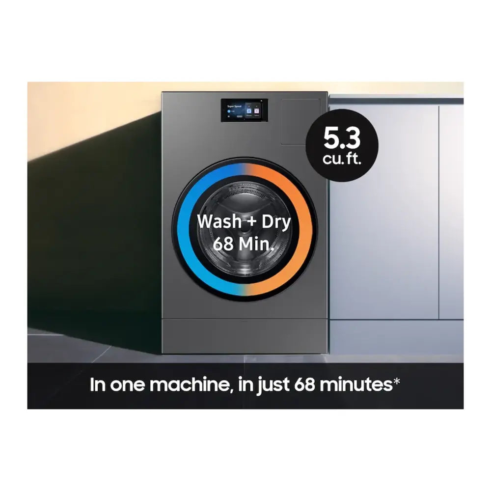 Samsung Bespoke AI All-in-One Vented Combo AI Home 7" LCD Display  AI OptiWash™ & Dry  5
