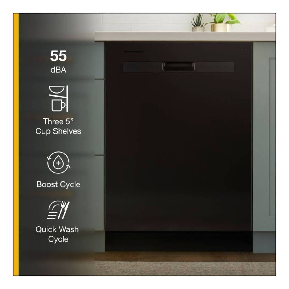 Whirlpool 24" Dishwasher with Boost Cycle and Triple Filtration Wash - 55dBA