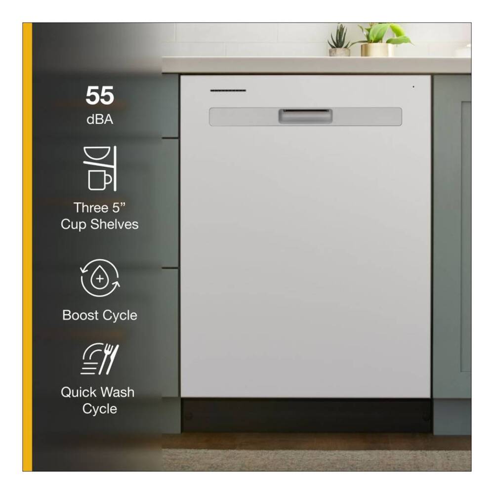 Whirlpool 24" Dishwasher with Boost Cycle and Triple Filtration Wash - 55dBA