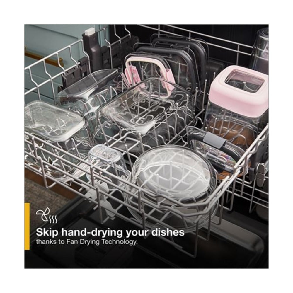 Whirlpool Quiet Dishwasher with 3rd Rack and Pocket Handle