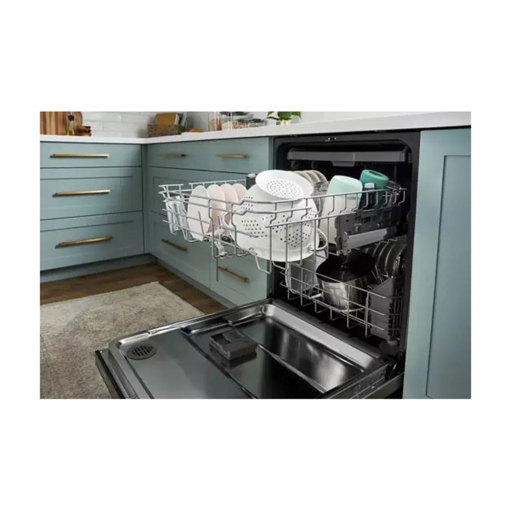 Whirlpool Quiet Dishwasher with 3rd Rack and Pocket Handle