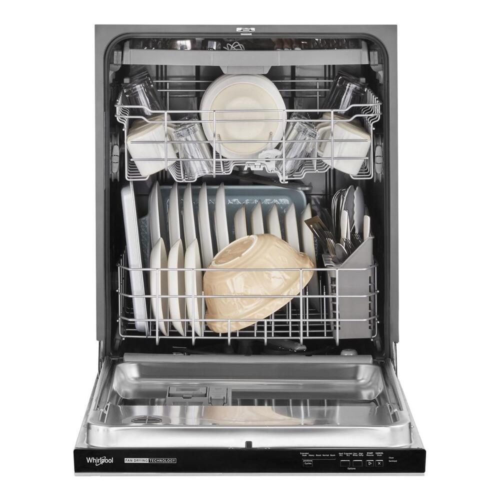 Whirlpool Quiet Dishwasher with 3rd Rack and Pocket Handle