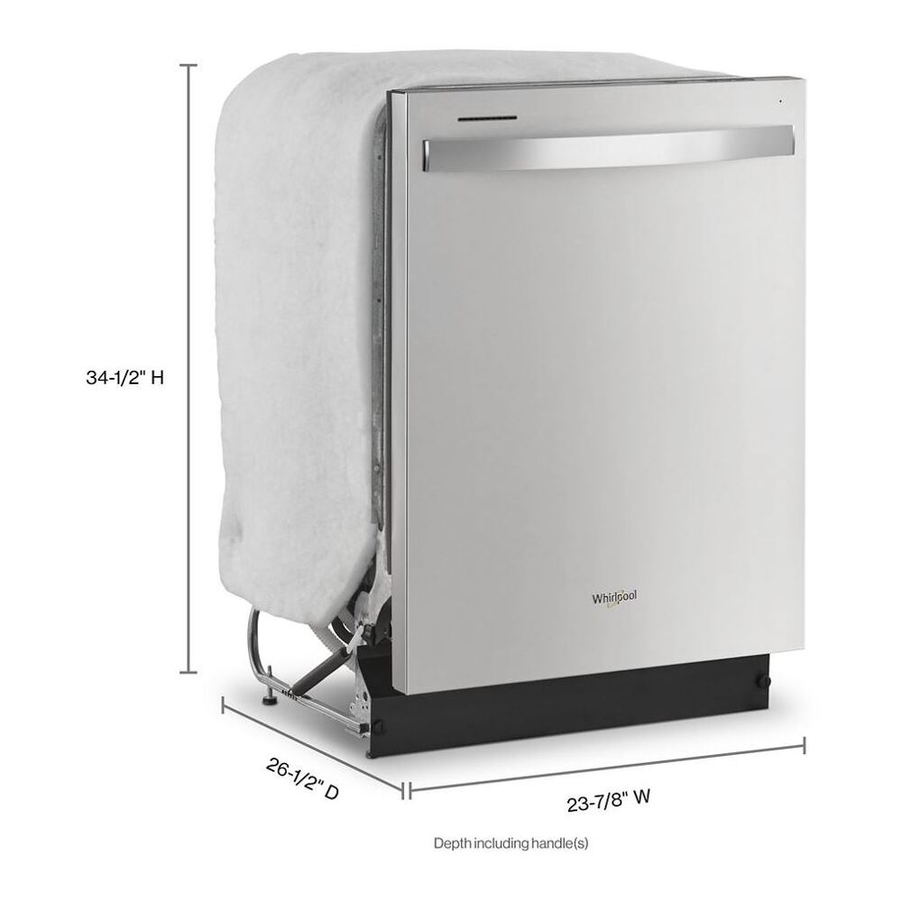 Whirlpool 24" Dishwasher with Boost Cycle and Triple Filtration Wash - 55dBA