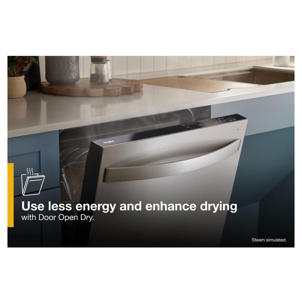 Whirlpool 44 dBA ADA Compliant Dishwasher Flush with Cabinets with 3rd Rack