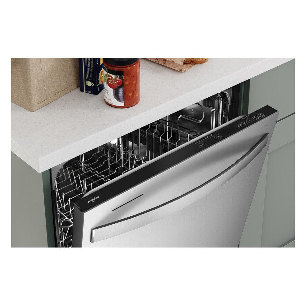 Whirlpool 24" Stainless Steel Dishwasher with Spin&Load Rack and AI Intelligent Wash - 50 