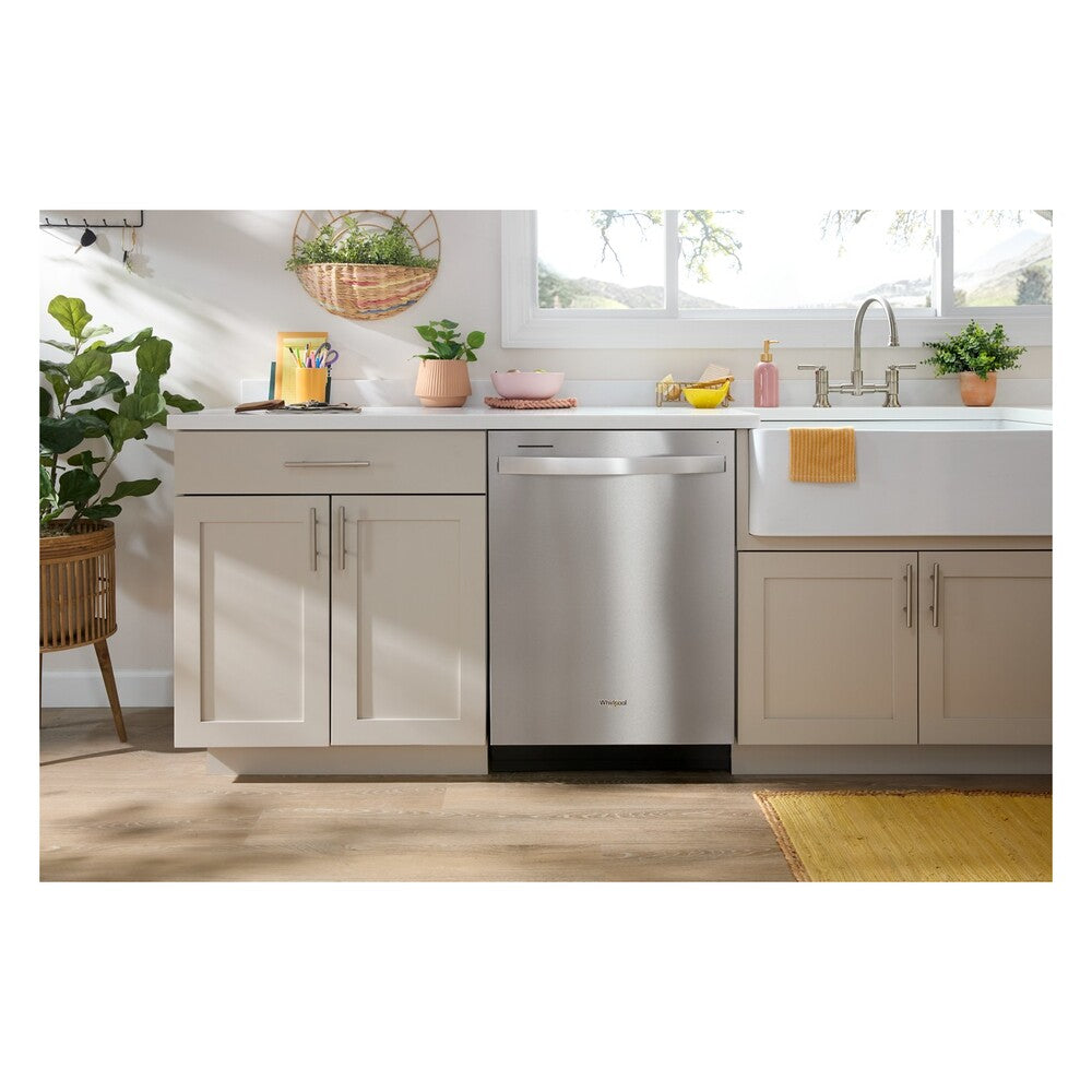 Whirlpool 24" Stainless Steel Dishwasher with Spin&Load Rack and AI Intelligent Wash - 50 