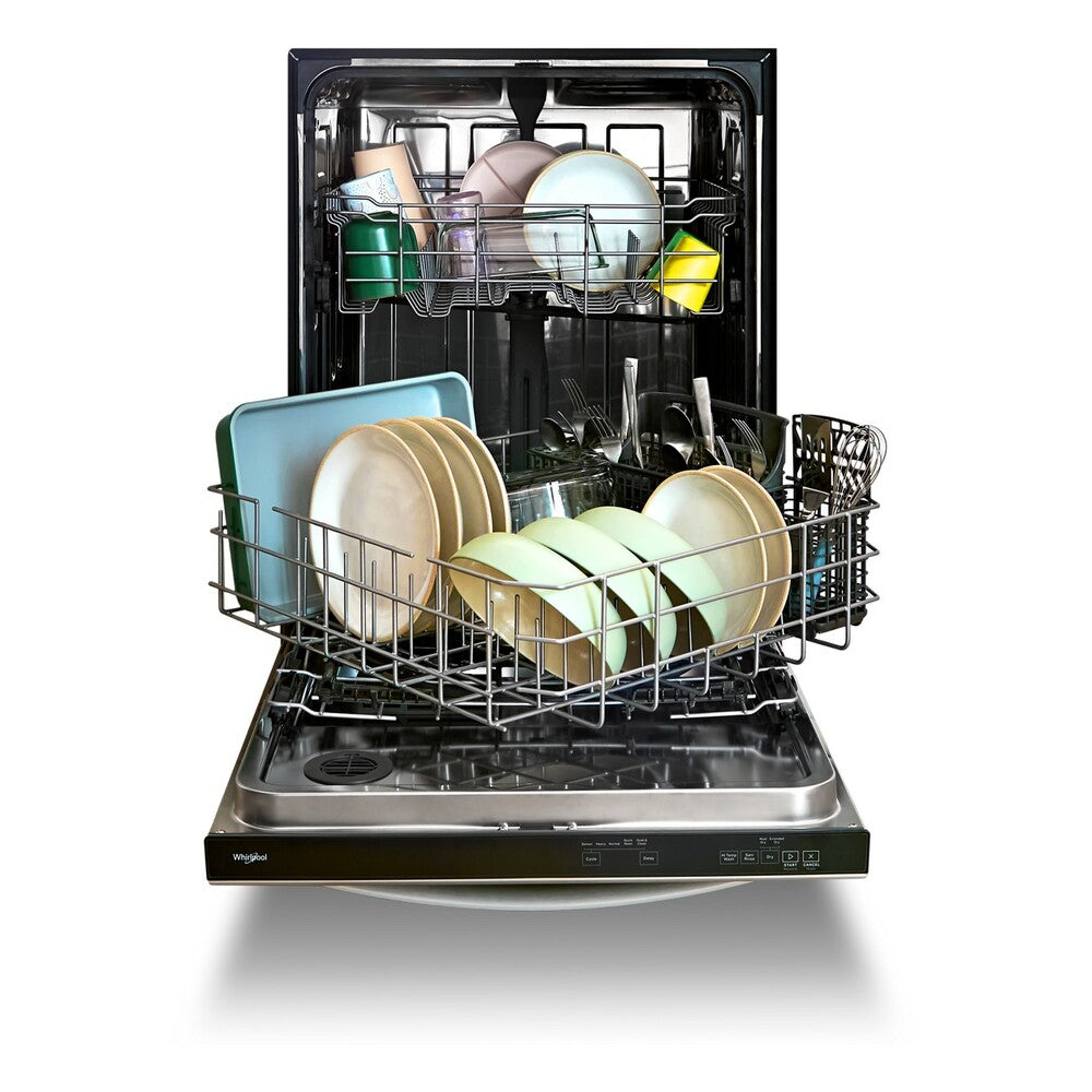 Whirlpool 24" Stainless Steel Dishwasher with Spin&Load Rack and AI Intelligent Wash - 50 