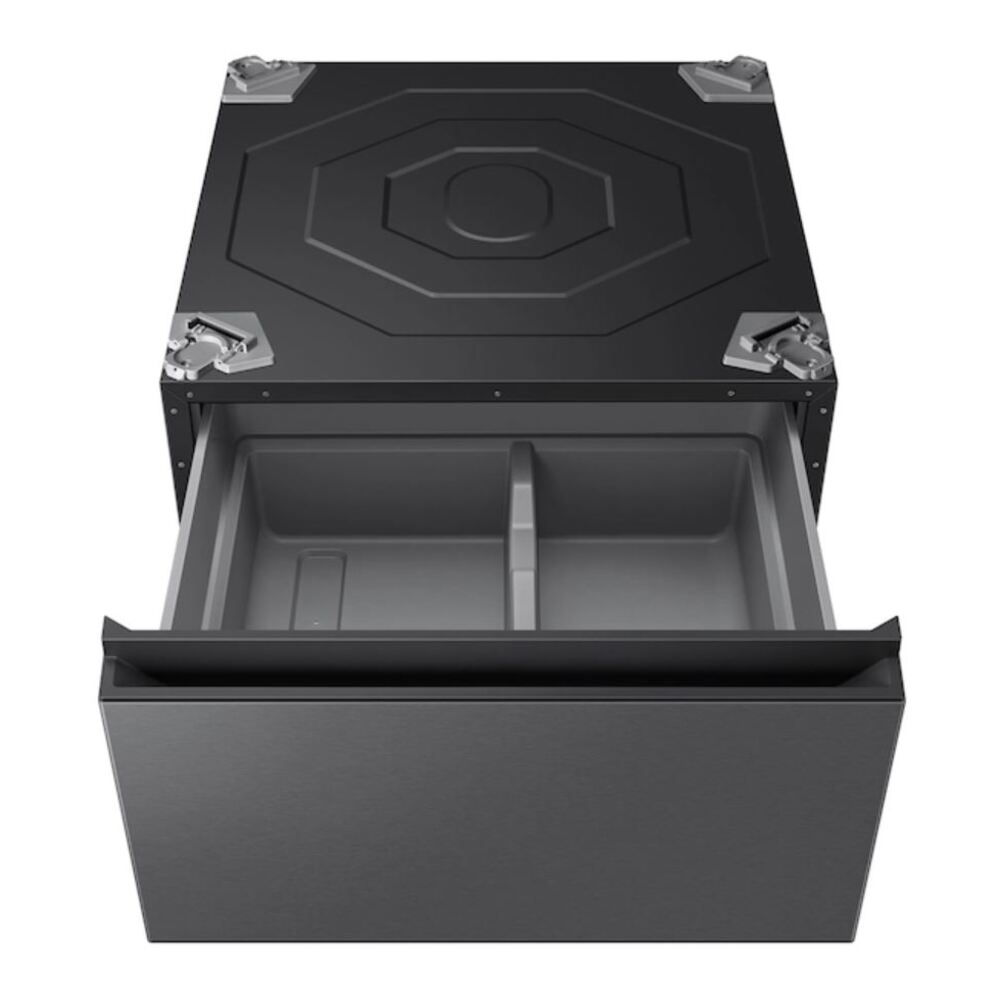 Samsung Bespoke AI Laundry Combo™ Pedestal with Storage Drawer in Dark Steel