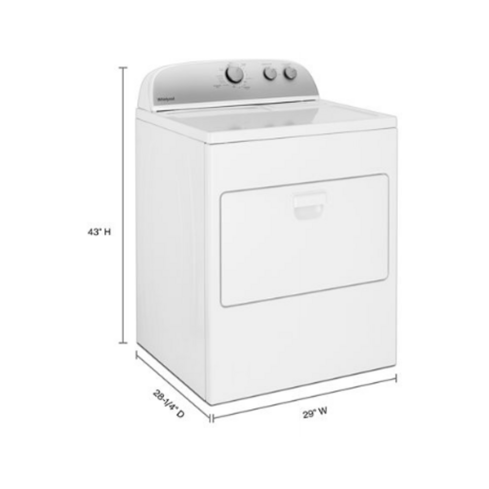 Whirlpool 7.0 cu. ft. Top Load Electric Dryer with AutoDry™ Drying System