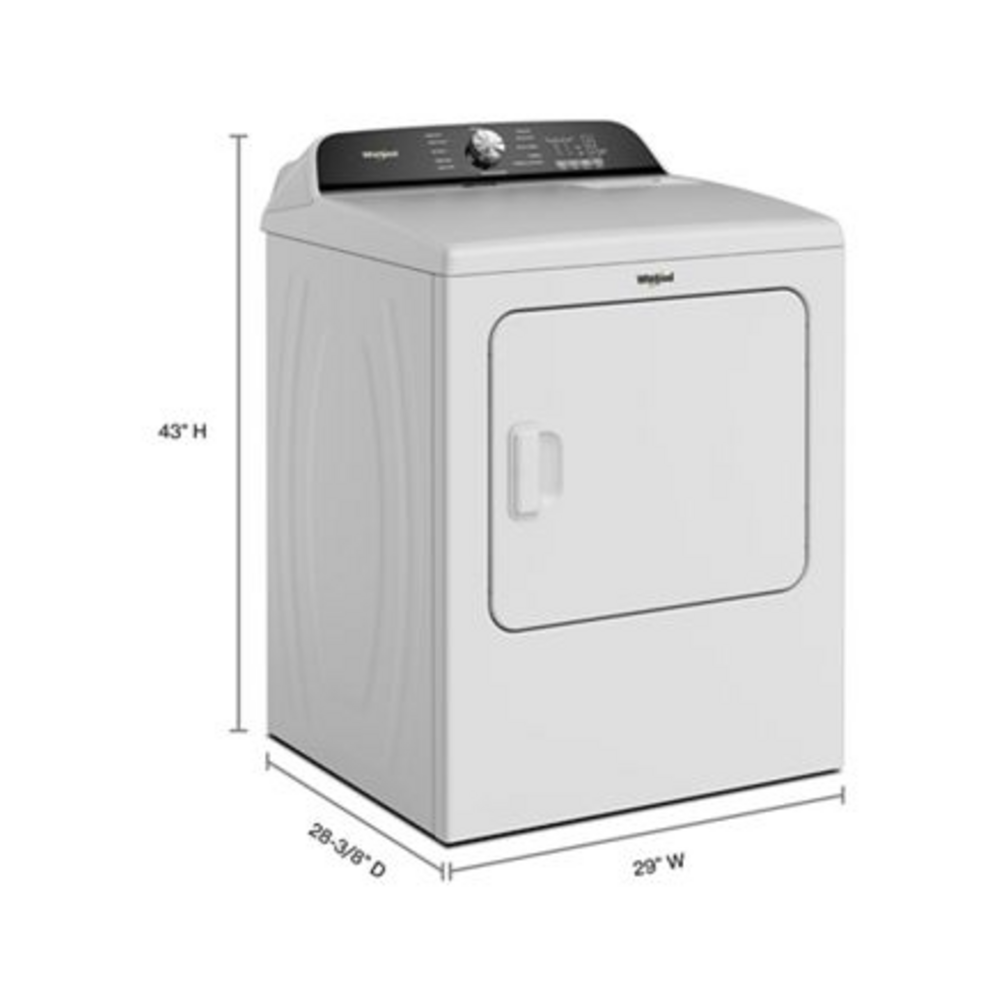 Whirlpool 7.0 Cu. Ft. Whirlpool® Top Load Electric Dryer with Moisture Sensor