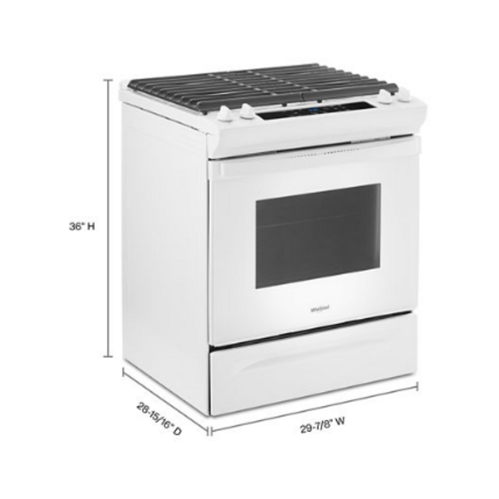 Whirlpool 5.0 Cu. Ft. Whirlpool® Gas Range with Frozen Bake™ Technology