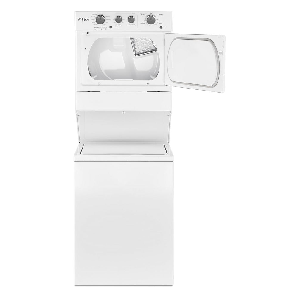 Whirlpool 3.5 cu.ft Electric Stacked Laundry Center 9 Wash cycles and AutoDry™