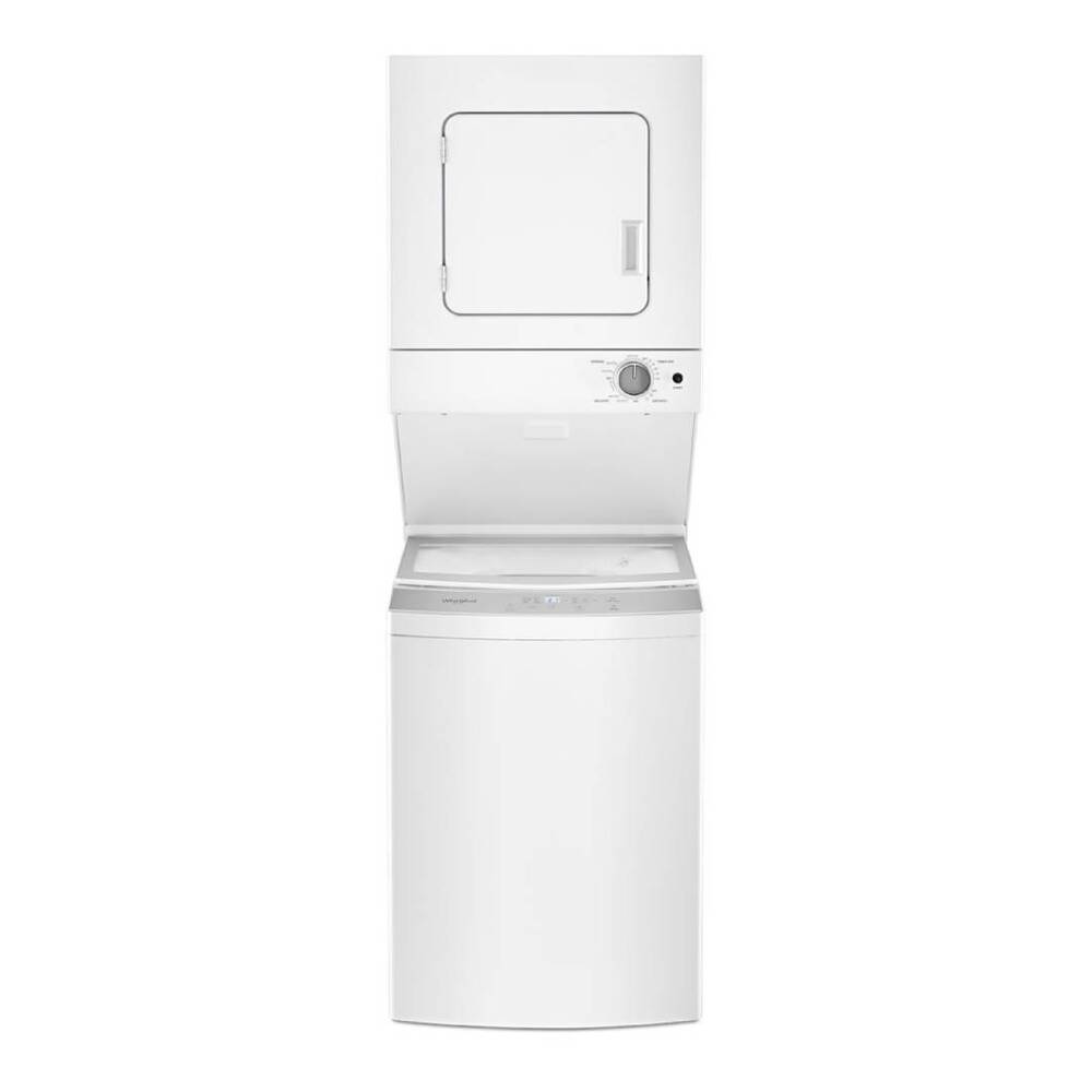 Whirlpool 1.6 cu.ft, 120V/20A Electric Stacked Laundry Center with 6 Wash cycles and Wrink