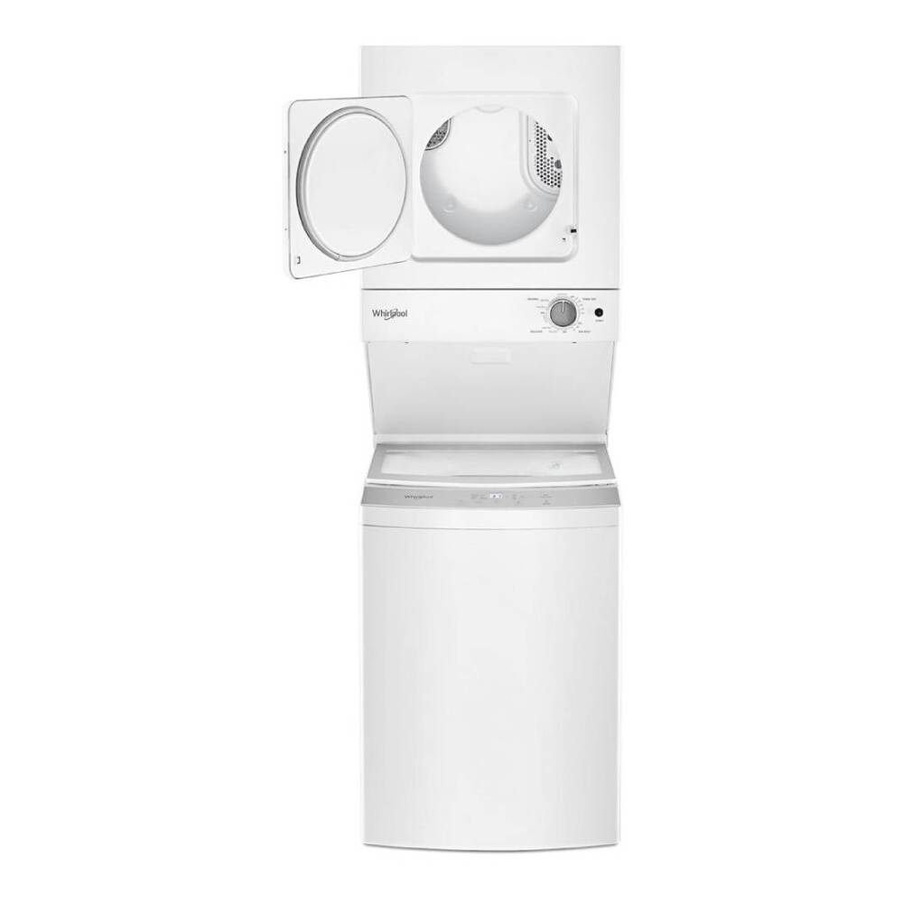 Whirlpool 1.6 cu.ft, 120V/20A Electric Stacked Laundry Center with 6 Wash cycles and Wrink
