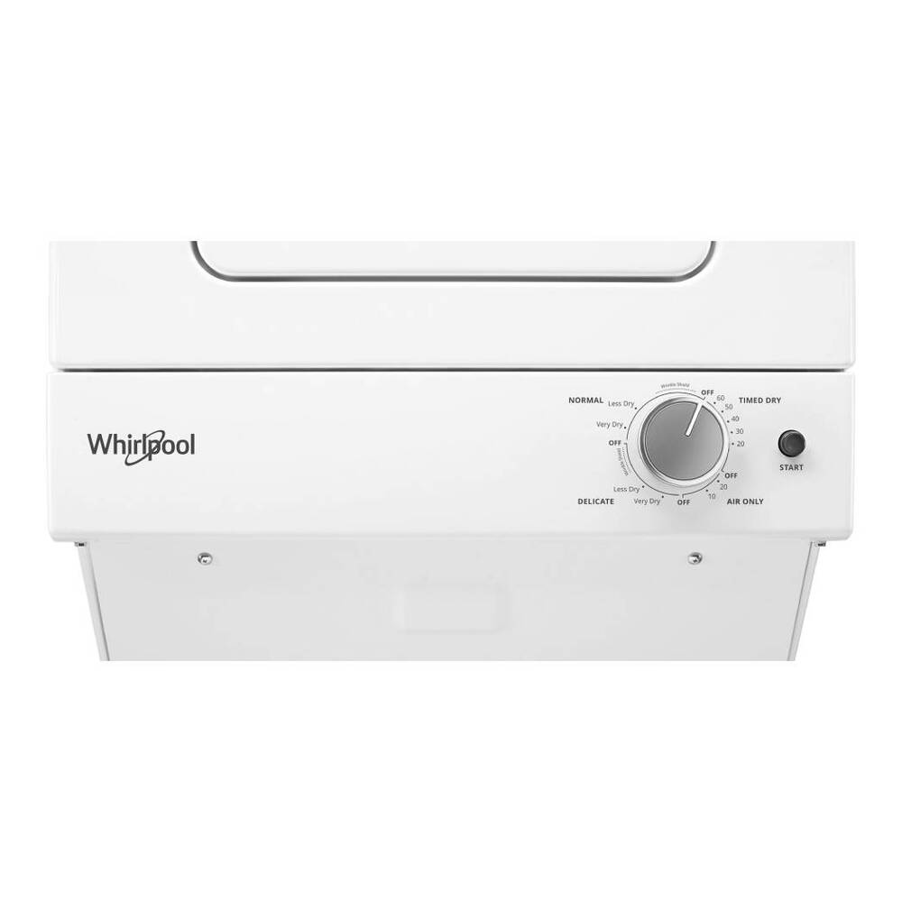 Whirlpool 1.6 cu.ft, 120V/20A Electric Stacked Laundry Center with 6 Wash cycles and Wrink