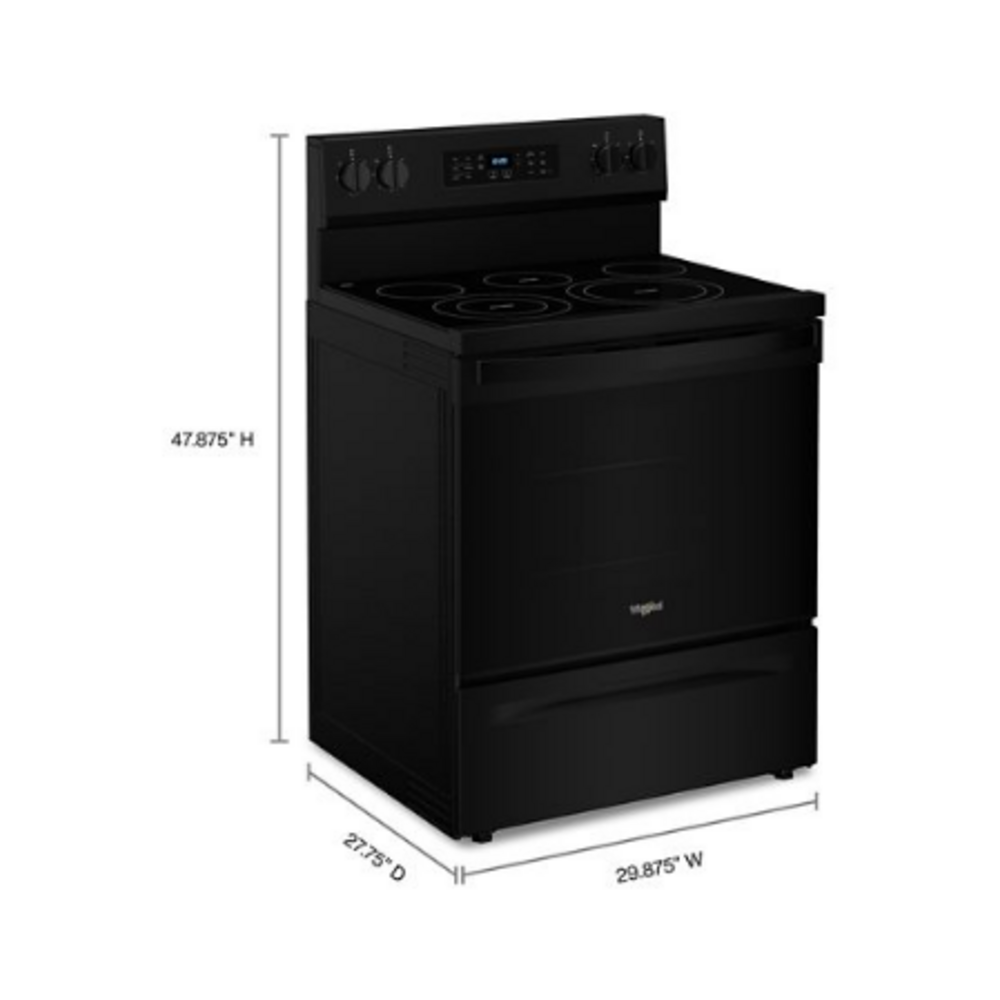 Whirlpool 30-inch Energy Star Electric Range with Air Cooking Technology, No Preheat Air F