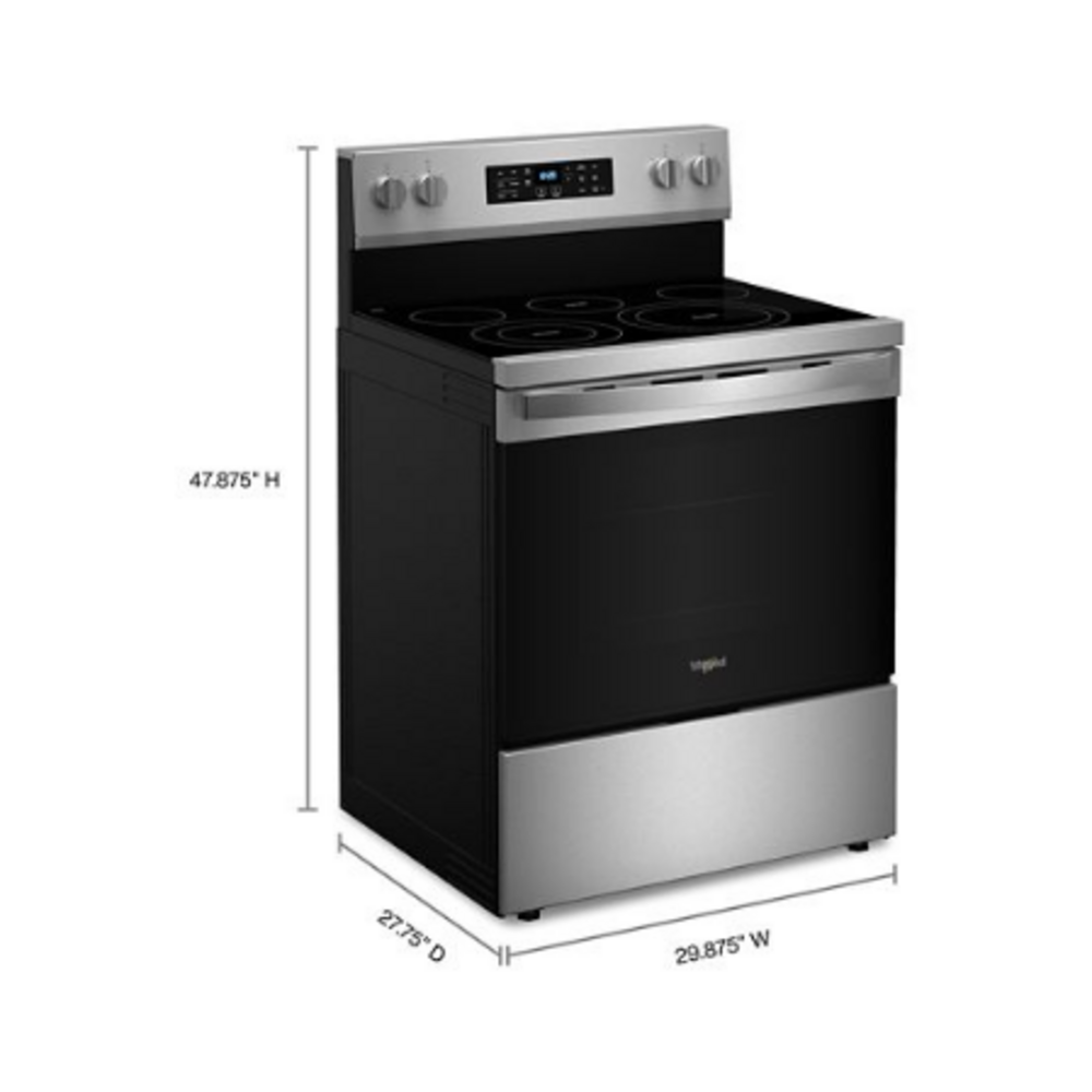 Whirlpool 30-inch Energy Star Electric Range with Air Cooking Technology, No Preheat Air F
