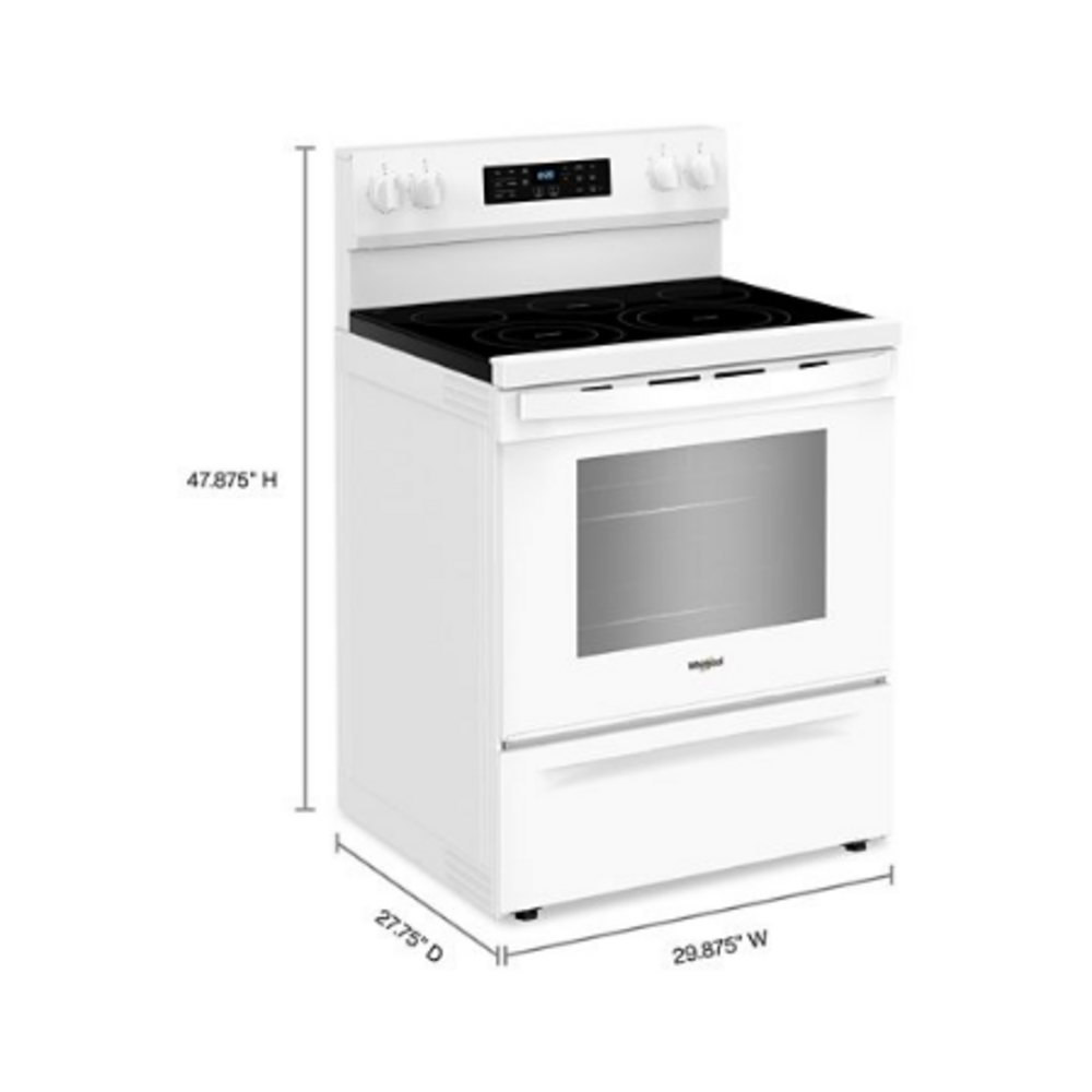 Whirlpool 30-inch Energy Star Electric Range with Air Cooking Technology, No Preheat Air F