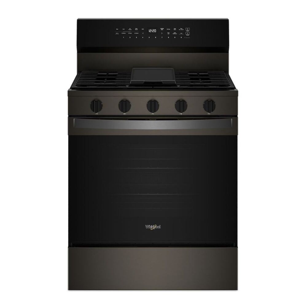 Whirlpool 30-inch Smart Gas Range with Air Cooking Technology, No Preheat Air Fry, Steam/S
