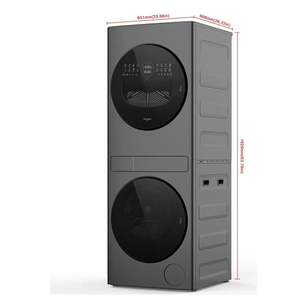 Whirlpool Compact ENERGY STAR® Ventless Heat Pump Laundry Tower with 2.7-cu ft Washer and 