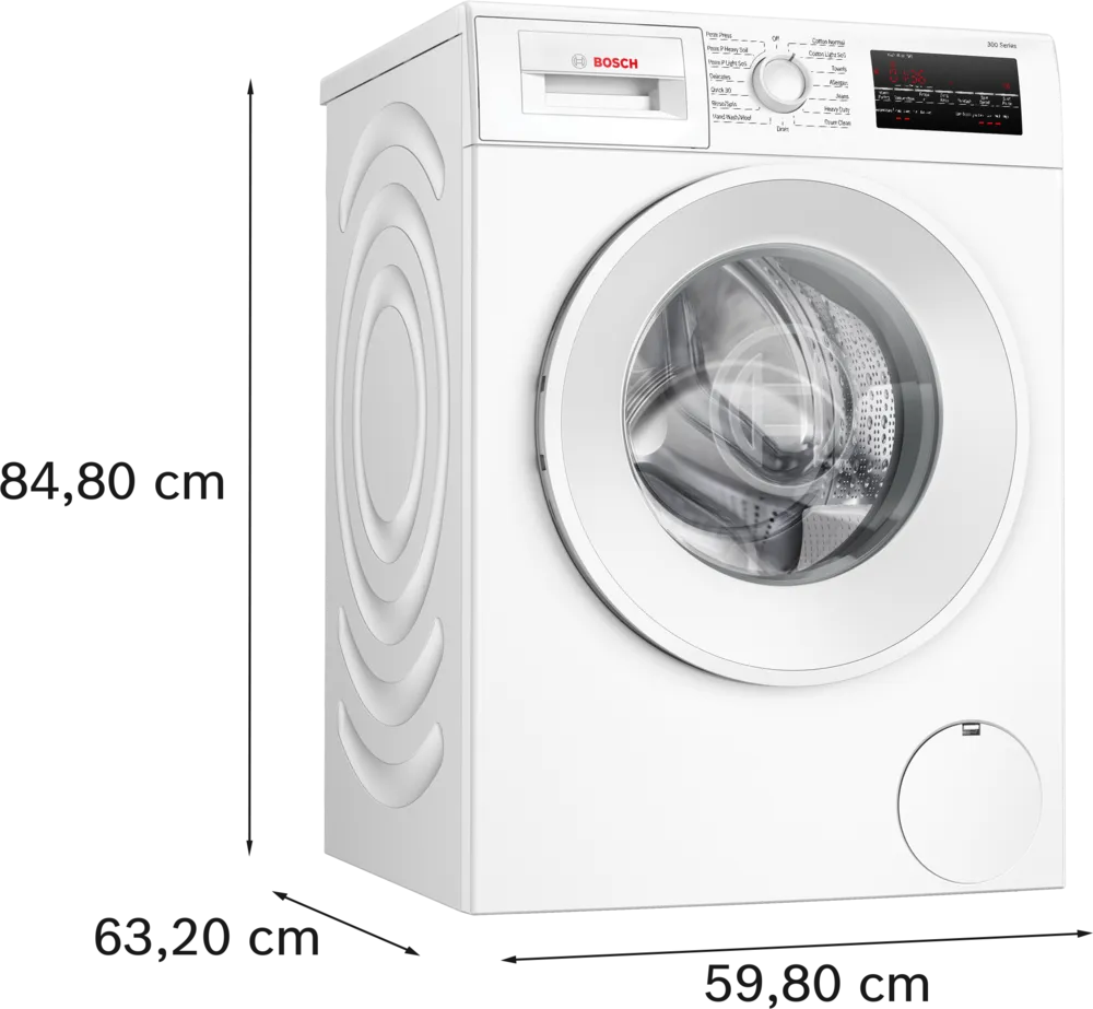 Bosch 300 Series Compact Washer max. 1400 rpm