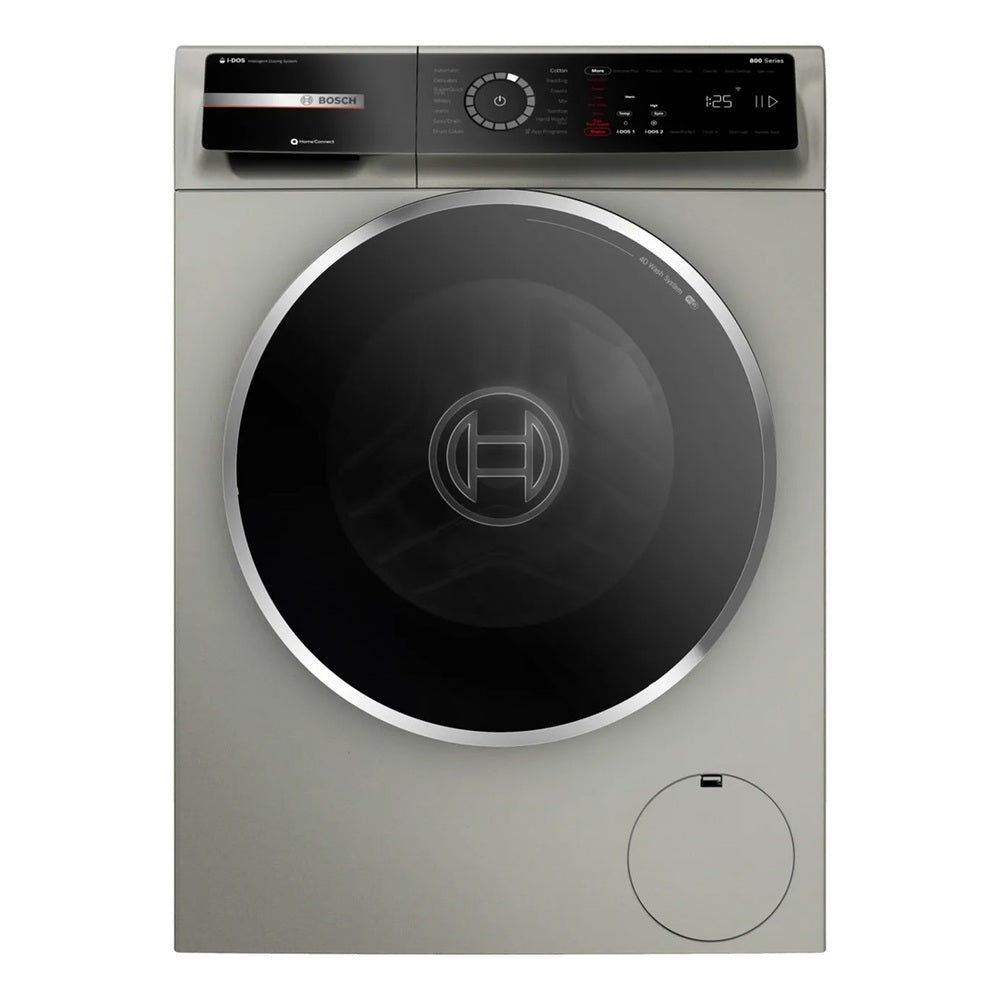 Bosch 800 Series Compact Washer max. 1600 rpm, Pearl Steel