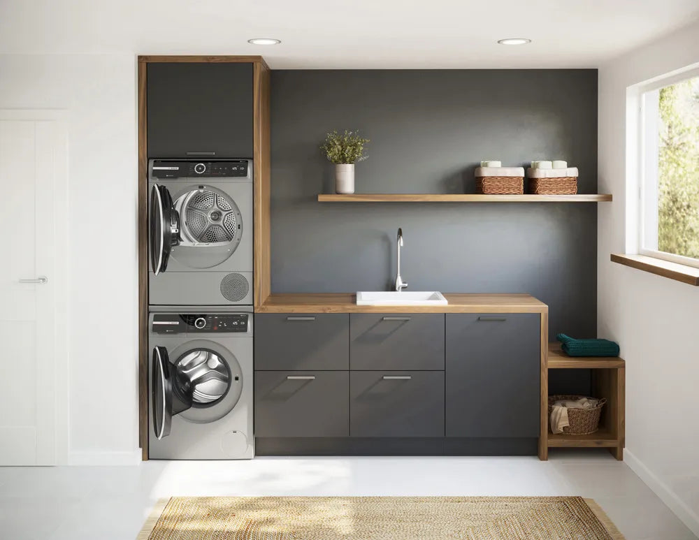 Bosch 800 Series Compact Washer max. 1600 rpm, Pearl Steel