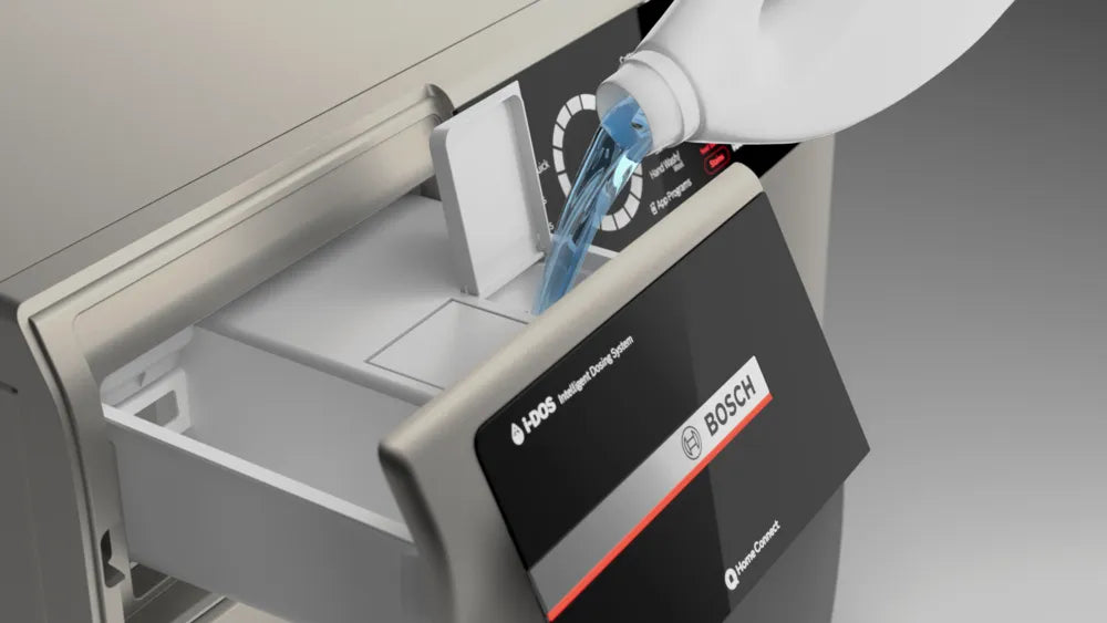 Bosch 800 Series Compact Washer max. 1600 rpm, Pearl Steel